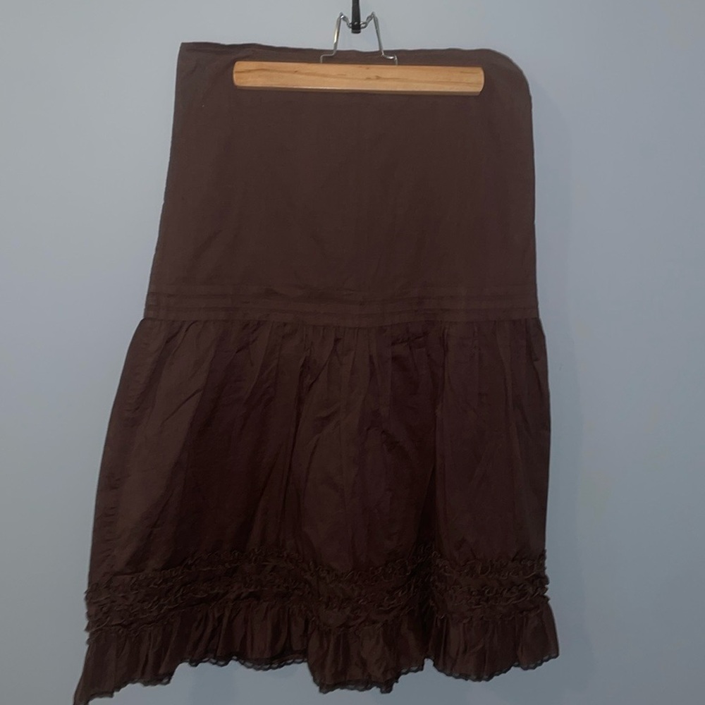 KenzieGirl Brownish Purple Ruffle Skirt